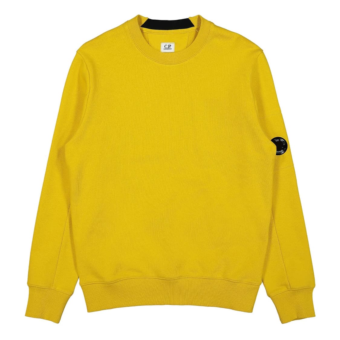 c.p. company 다이애그널 레이즈 플리스 크루넥 노랑 상품이미지1