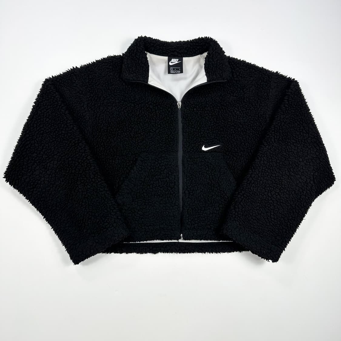 나이키 여성 빅스우시 크롭 양털 후리스 블랙 여성L 상품이미지1
