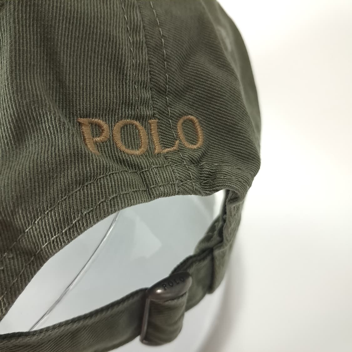 CK459 폴로 라이트브라운 포니 카키 그린 볼캡 모자 상품이미지6