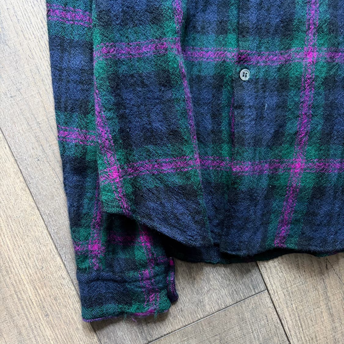 Check Fulling Wool Blouse 상품이미지4