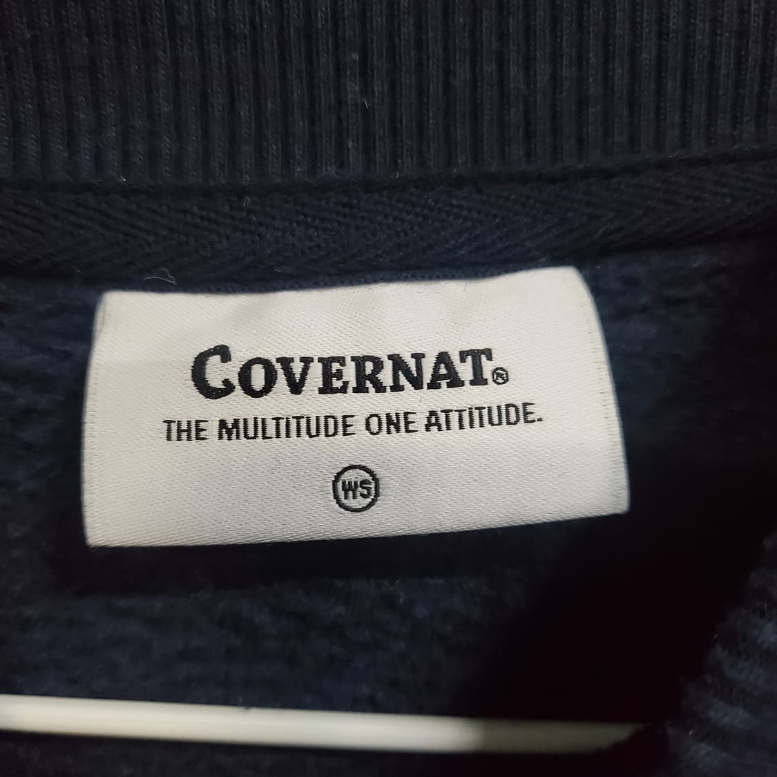 커버낫 여성 C자수 크롭 맨투맨  상품이미지4