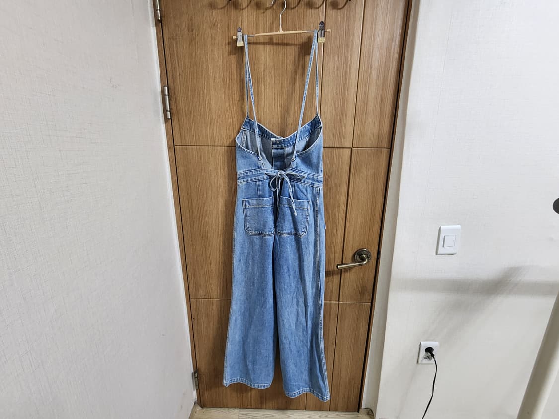 (XS)여성 STANDING 데님 오버롤 점프수트 상품이미지3