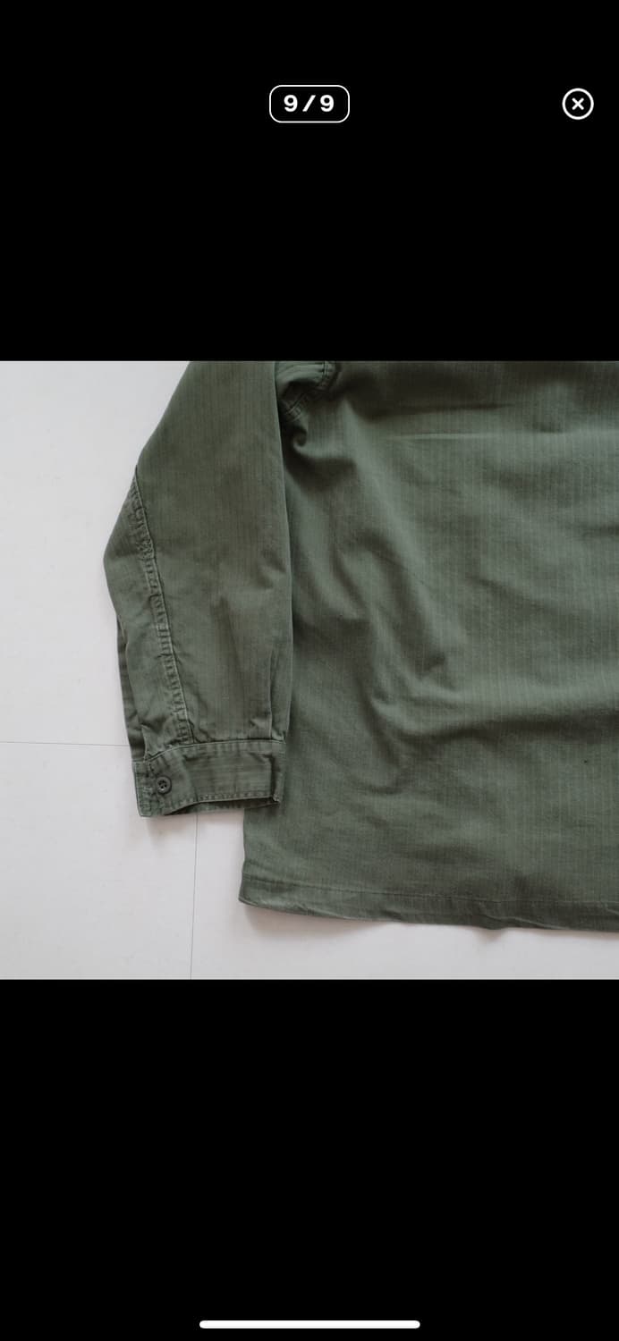 [L] 70s 네덜란드군 HBT 유틸리티 셔츠 상품이미지9