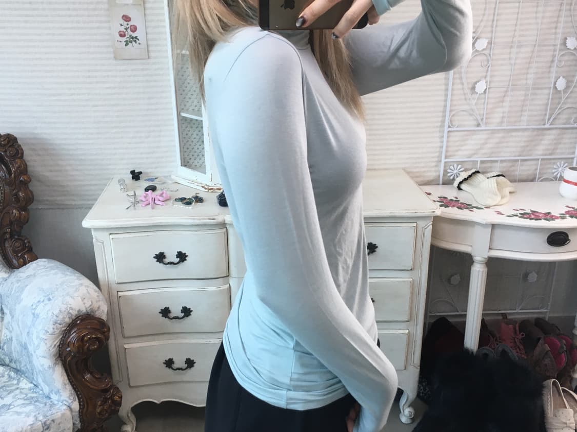 일본빈티지 소라 폴라 풀오버 롱 슬리브 상품이미지2