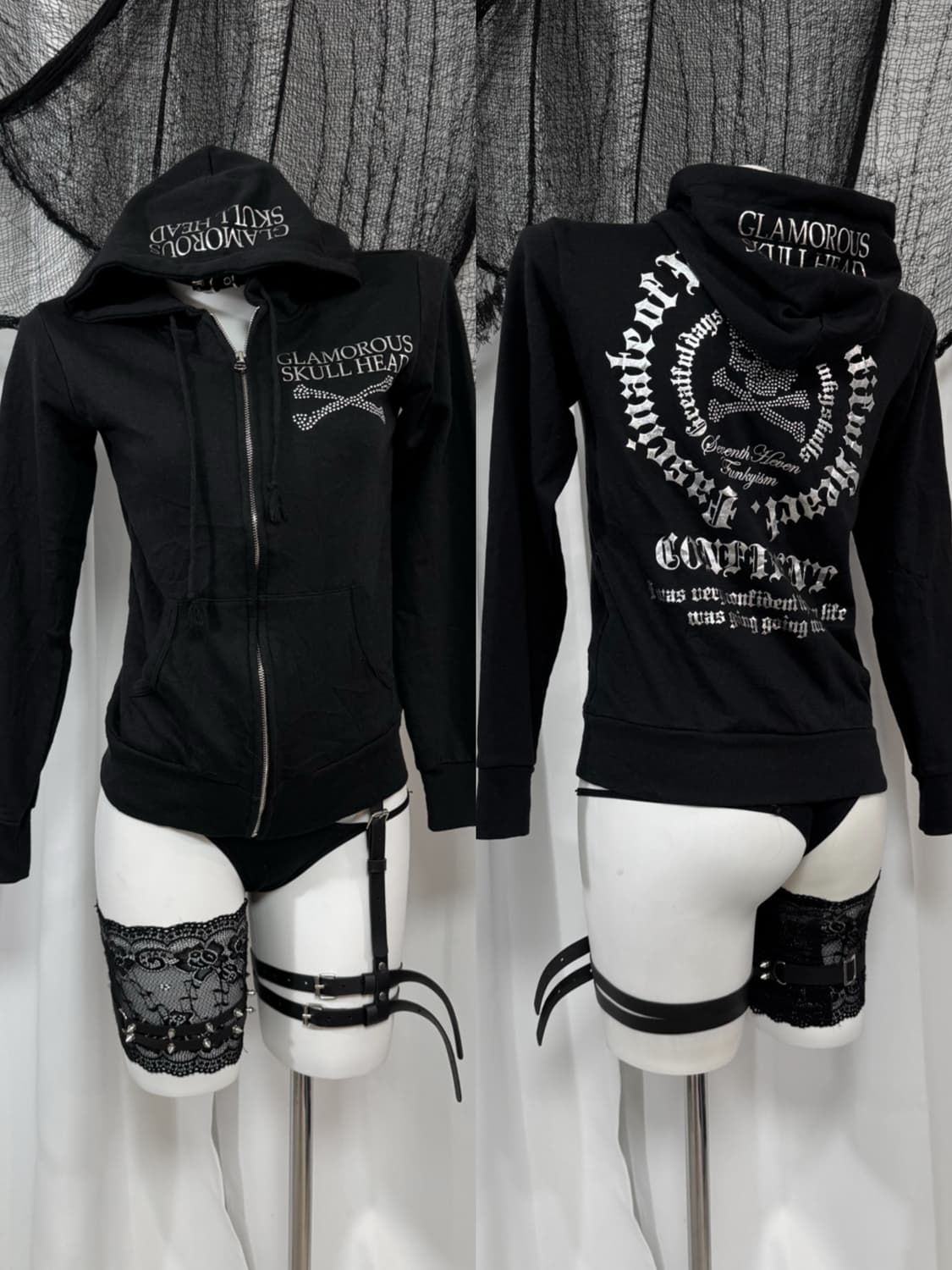 punk cubic hood zip up 상품이미지1