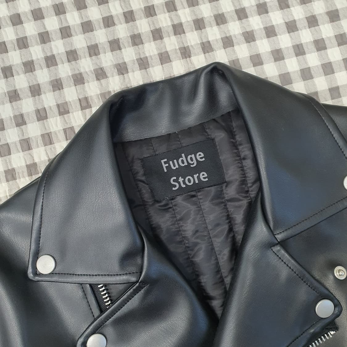 라퍼지스토어 누빔 가죽자켓 남자95 상품이미지2