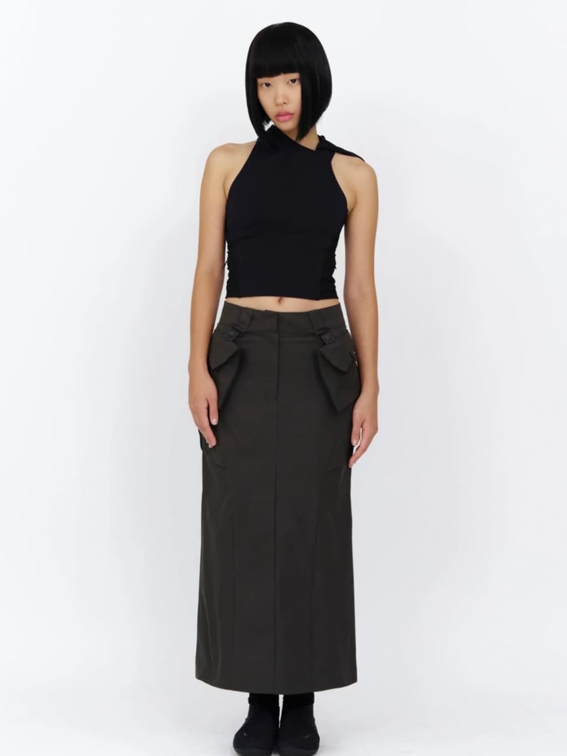 HYEINSEO hooded sleeveless black 상품이미지2