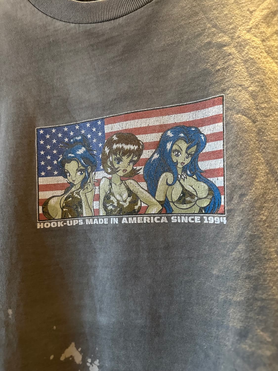 90s USA Hook Ups 빈티지 훅업스 반팔 티셔츠 상품이미지4