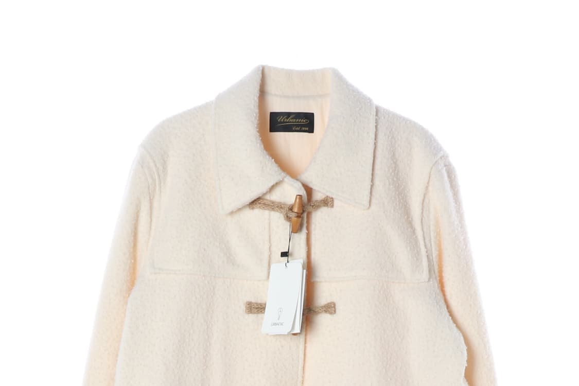 (새상품)얼바닉30 아이보리 부클 더플코트 떡볶이 코트
 상품이미지3