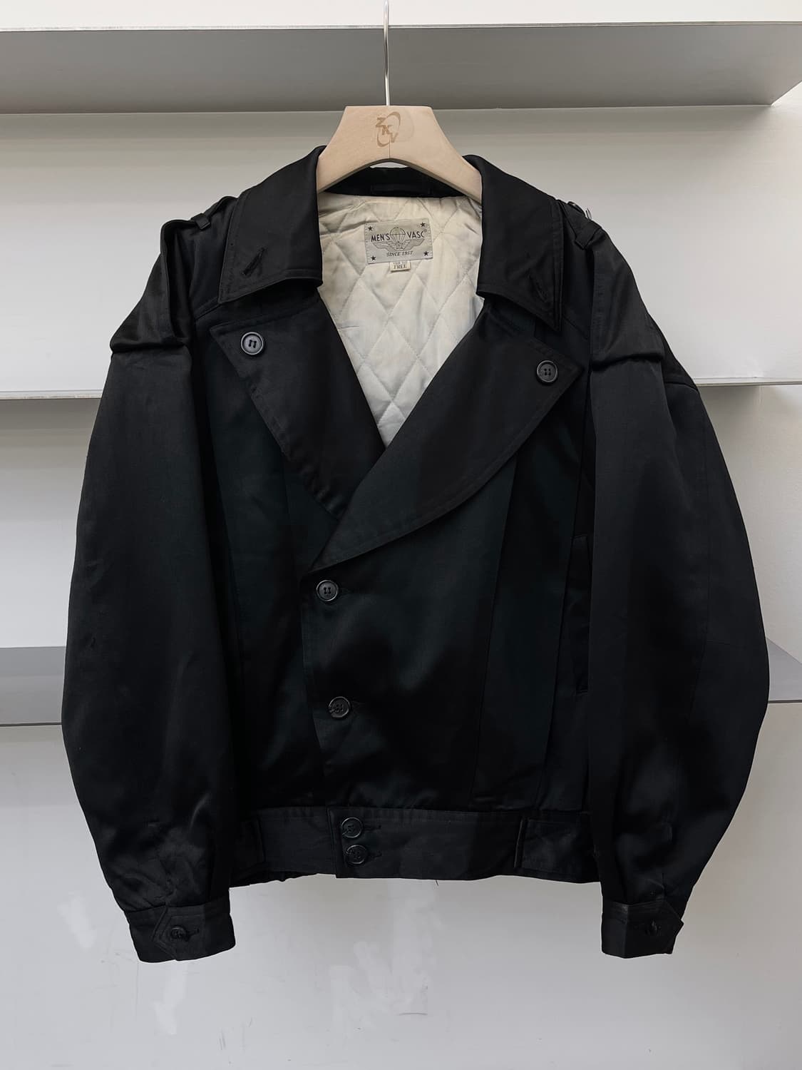 Men’s Vasc 90s 유로피안 크롭드 트렌치 자켓 상품이미지1