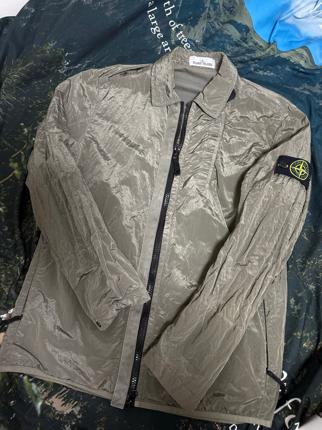 [L] 18fw 스톤아일랜드 나일론메탈 자켓 카키 상품이미지1