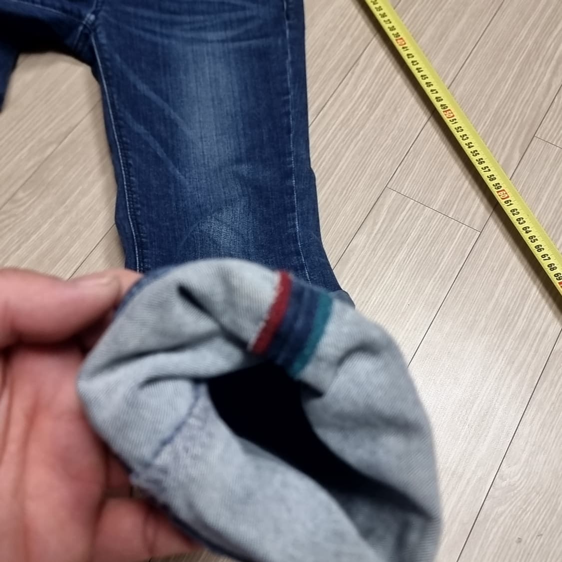 카레라 이태리 롤업 데님 청바지(73) 상품이미지8