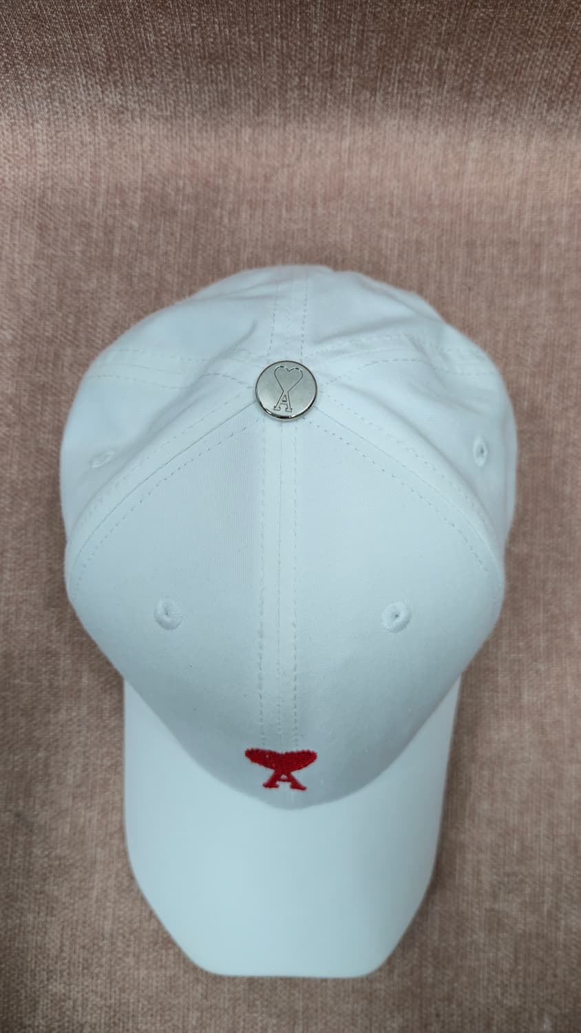 아미 정품- AMI 하트 로고 베이스볼 캡 (화이트) 상품이미지5