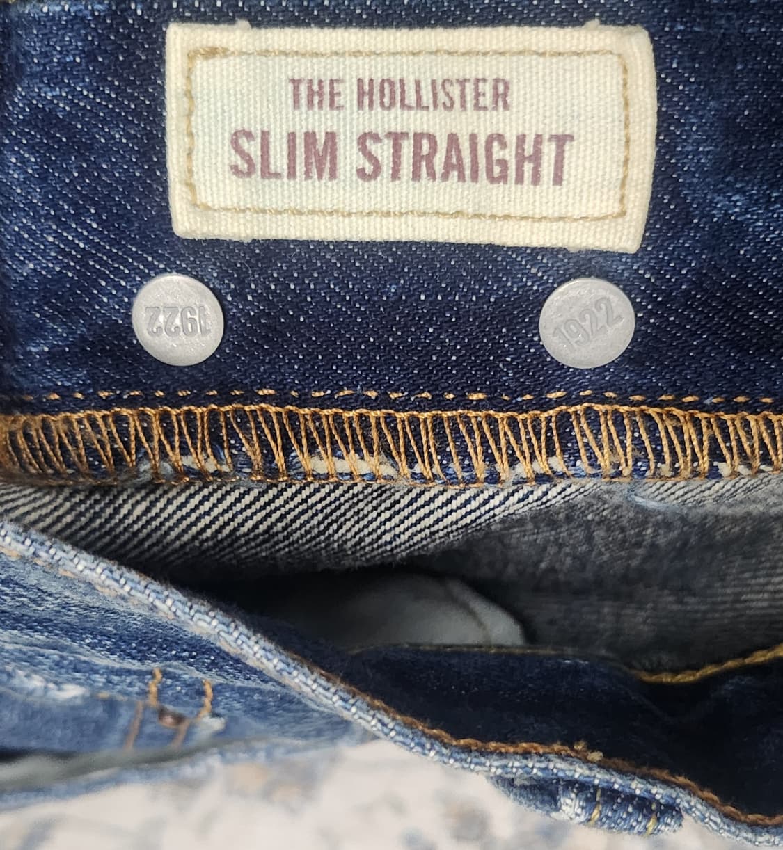 홀리스터 데미지 단추 플라이 데님팬츠 33X34 사이즈 상품이미지6
