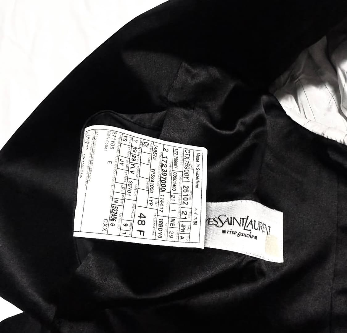 생 로랑 리브 고슈 by 톰 포드 - 2001 아이코닉 스모킹 자켓 상품이미지5