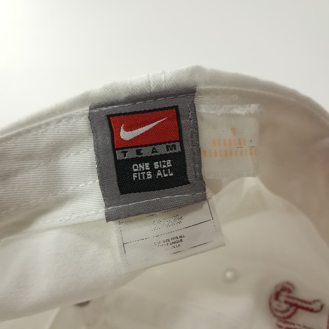 CK560 L 나이키 90s 필리스 핑크언더브림 화이트 볼캡 모자 상품이미지8