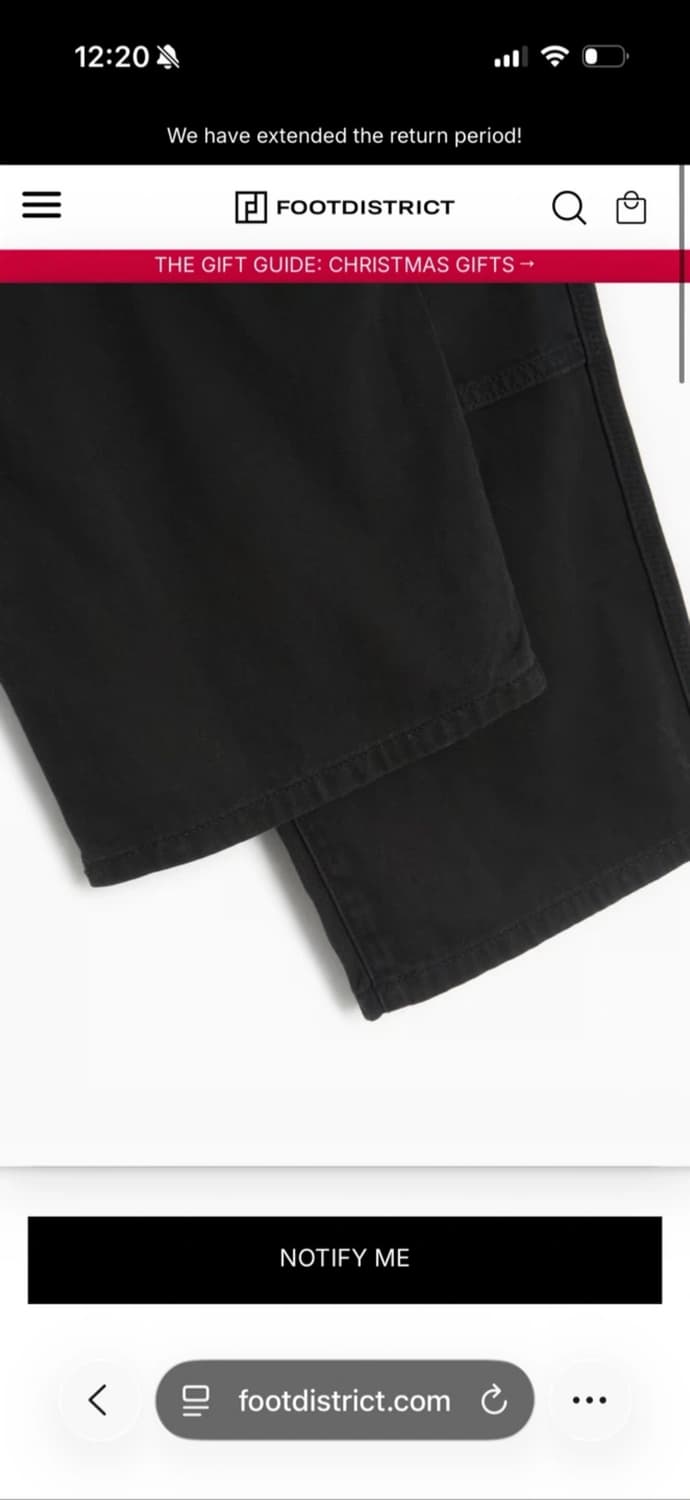 Thisisneverthat 디스이즈네버댓 퍼티그 팬츠 블랙 검정색 바지 상품이미지10