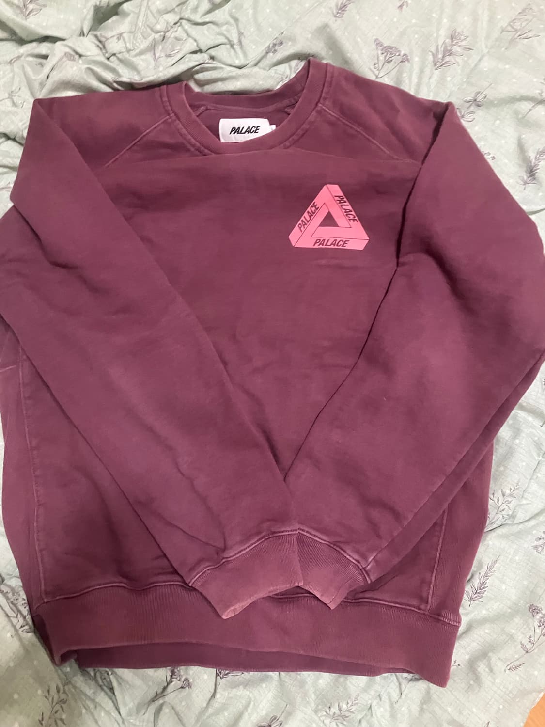 팔라스 트라이퍼그 슬럽 크루넥 퍼플 맨투맨 상품이미지1