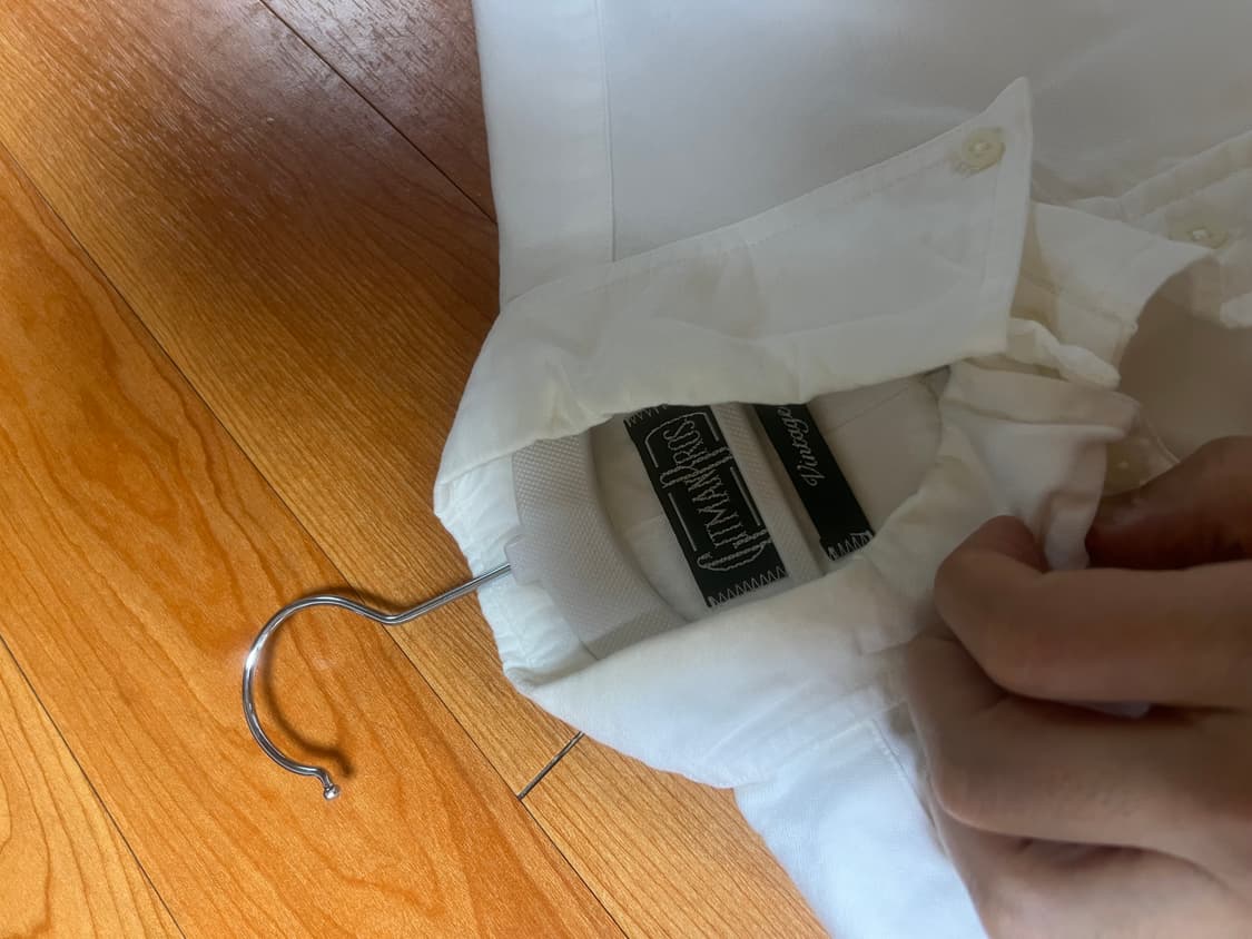 짓먼 깃먼 빈티지 화이트 옥스포드버튼다운 셔츠 상품이미지3