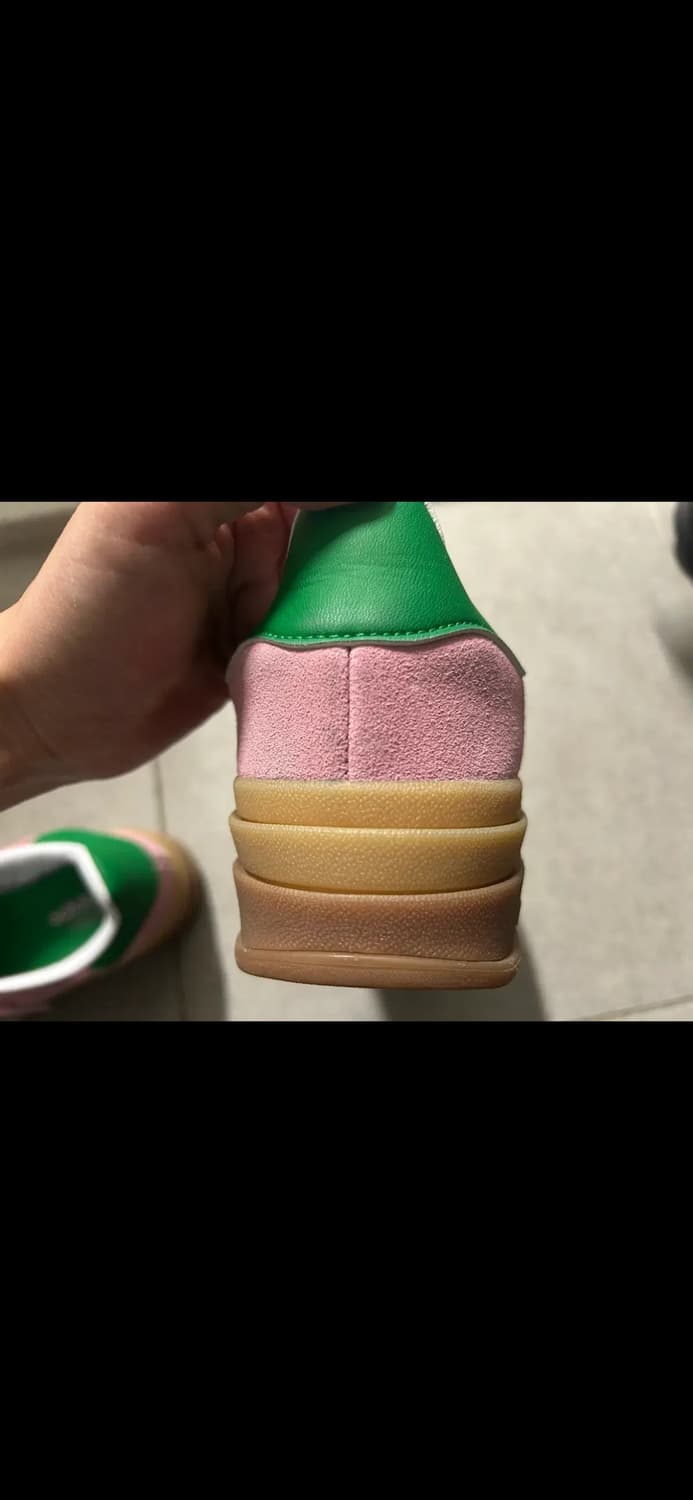 아디다스 가젤 볼드 핑크 그린 플랫폼 스니커즈 240 상품이미지3