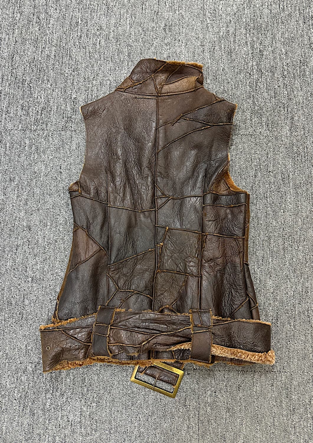 빈티지 양가죽 무스탕 조끼  상품이미지3