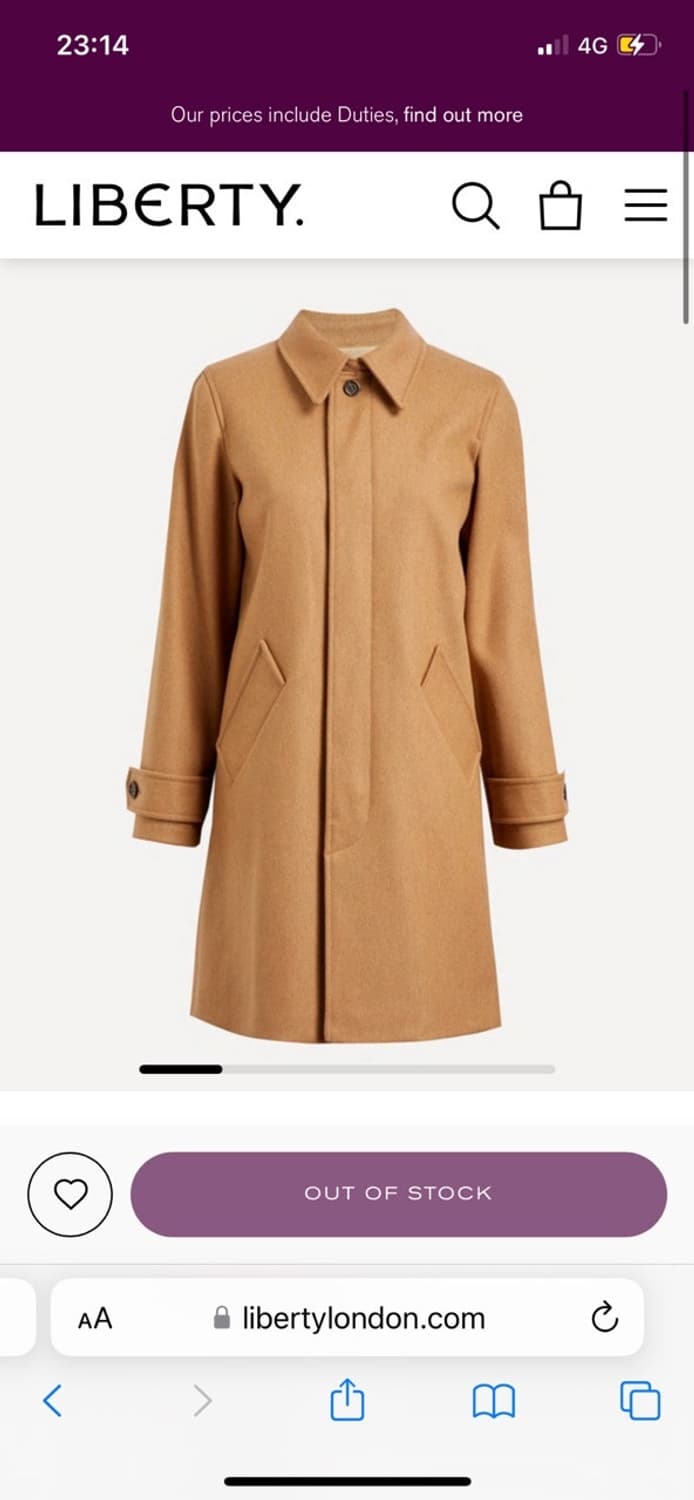 아페쎄 울코트 새상품(커버포함) 상품이미지6