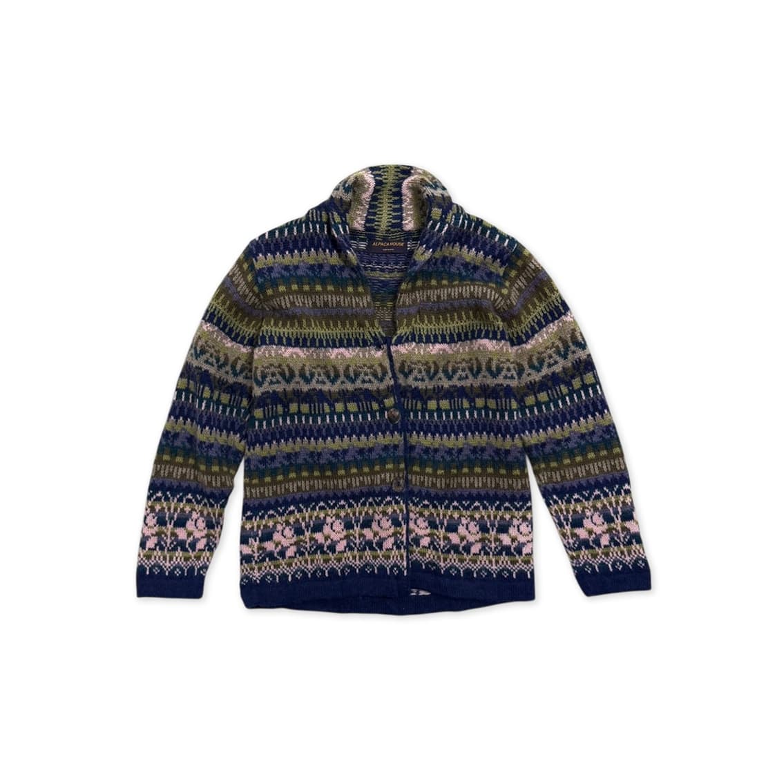 알파카 하우스 울 니트 가디건 (Made in Peru) 상품이미지1