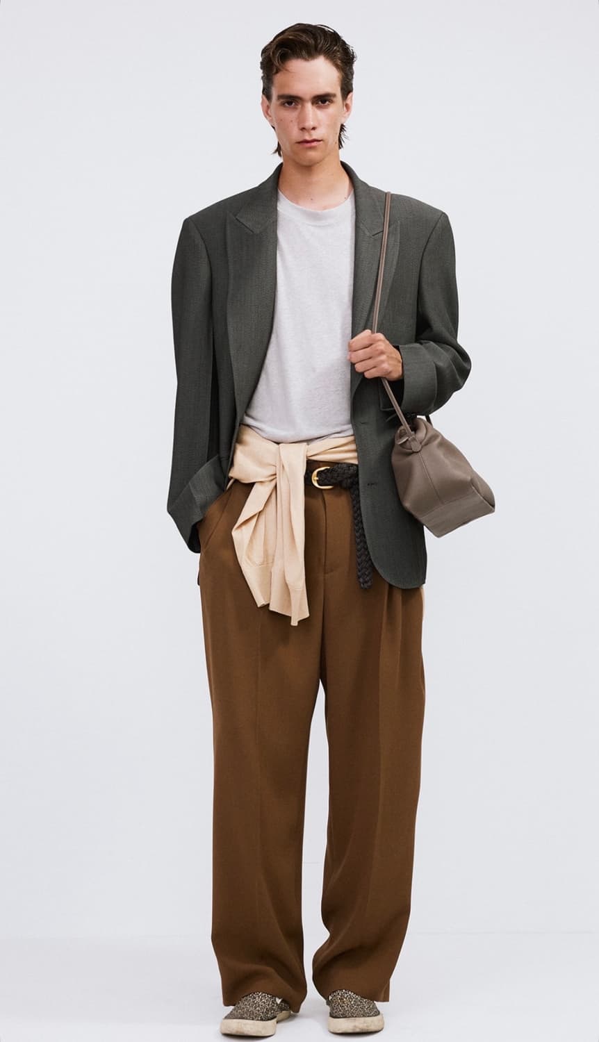 렉토 26SS 오버사이즈 대디 자켓 다크 그레이 상품이미지6