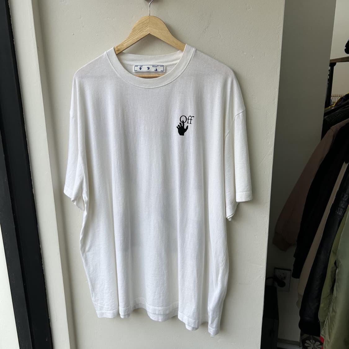 16466 - 오프화이트 마커 반팔 티셔츠 상품이미지2