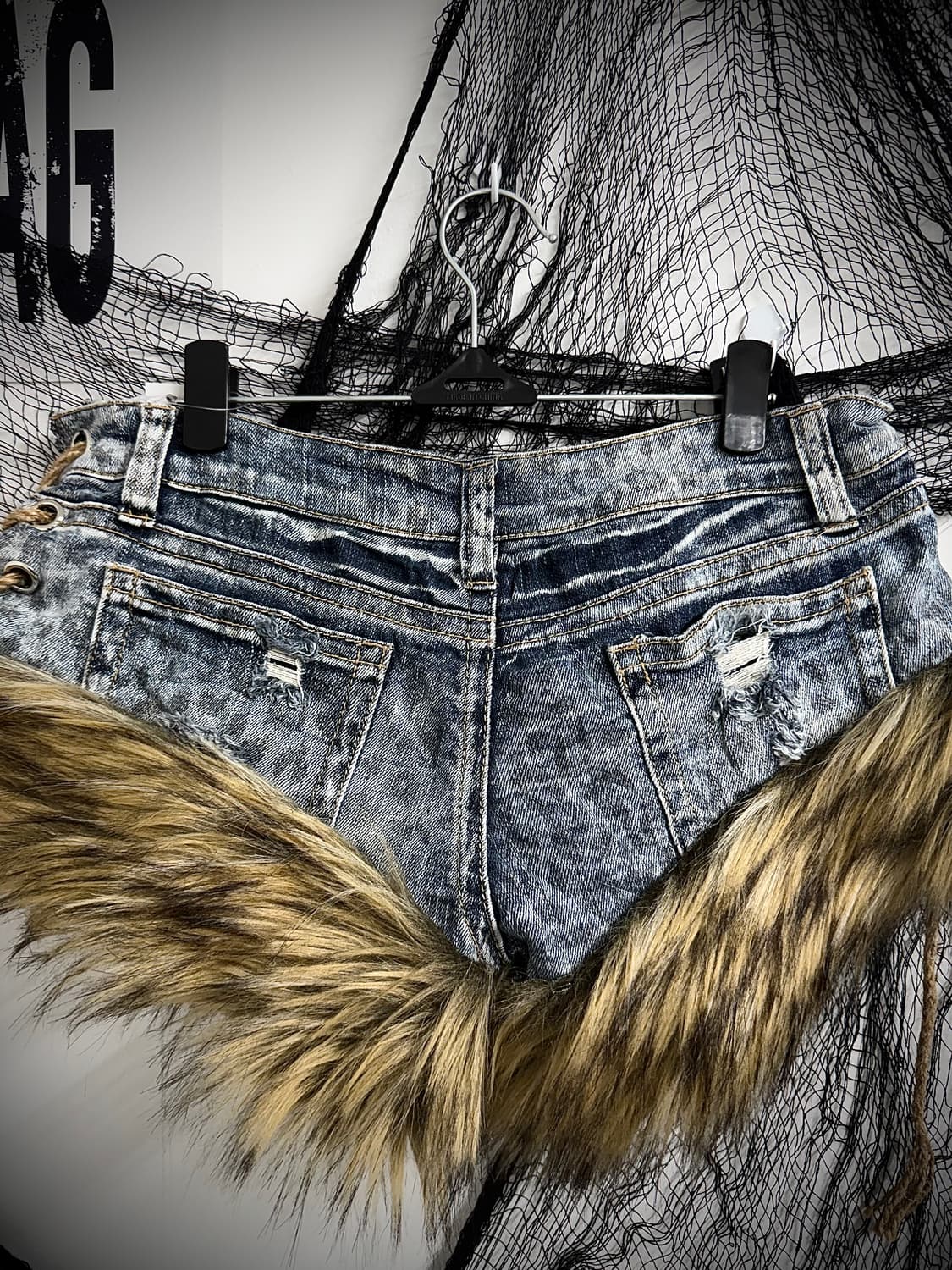 00s leopard pattern fur pants 상품이미지4