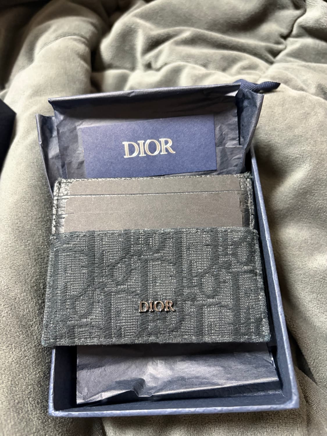 디올 오블리크 카드지갑 블랙 (풀구성품) 상품이미지2