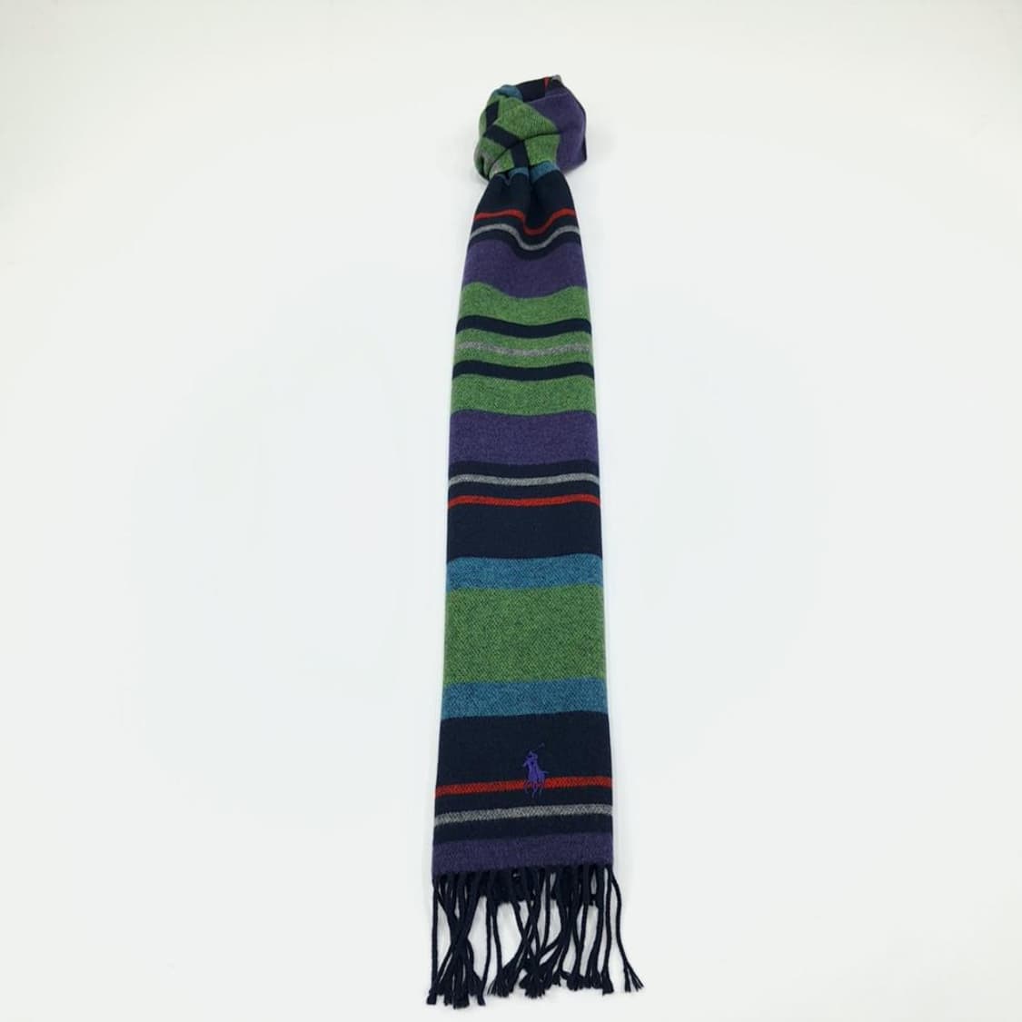 (MZ756)폴로 랄프로렌 멀티컬러 스트라이프 메리노 캐시 목도리 머플러 상품이미지2