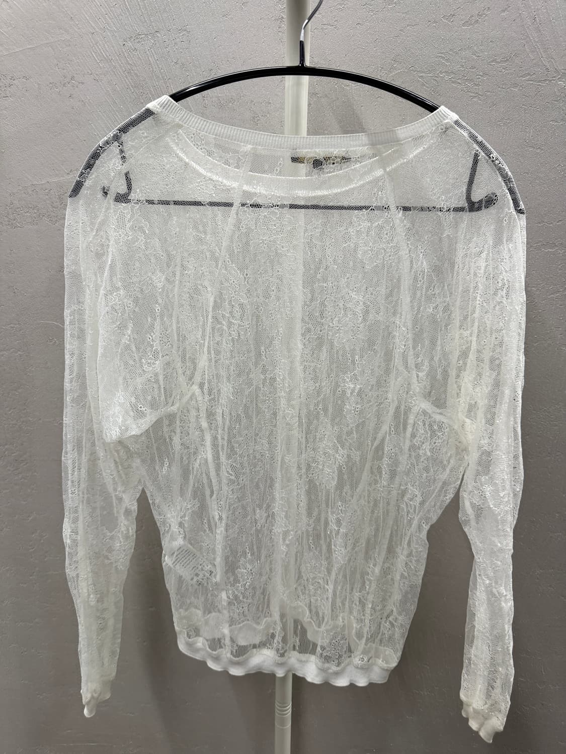 maje 마쥬 레이스 블라우스 화이트 상품이미지4