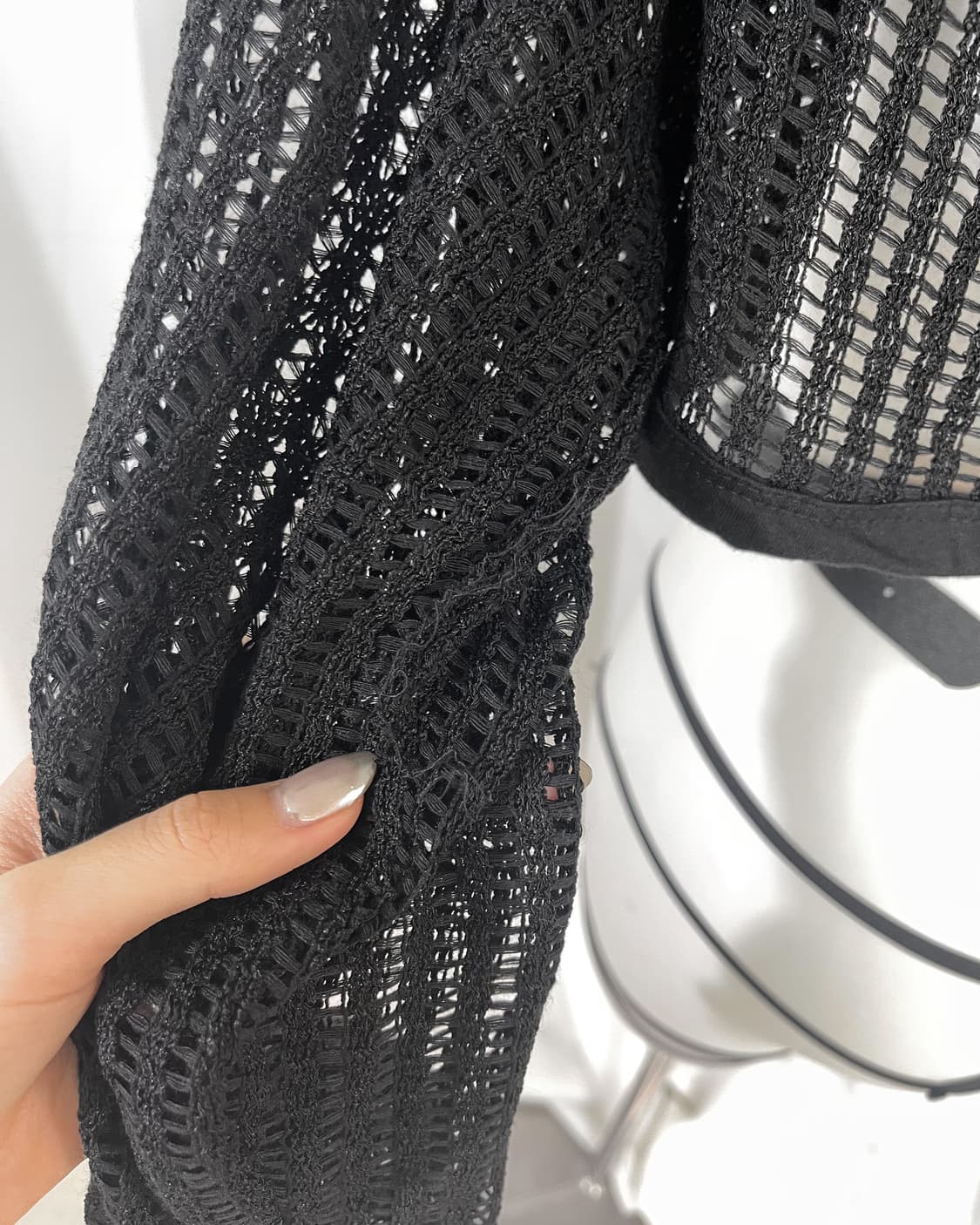 black mash crop knit 상품이미지4