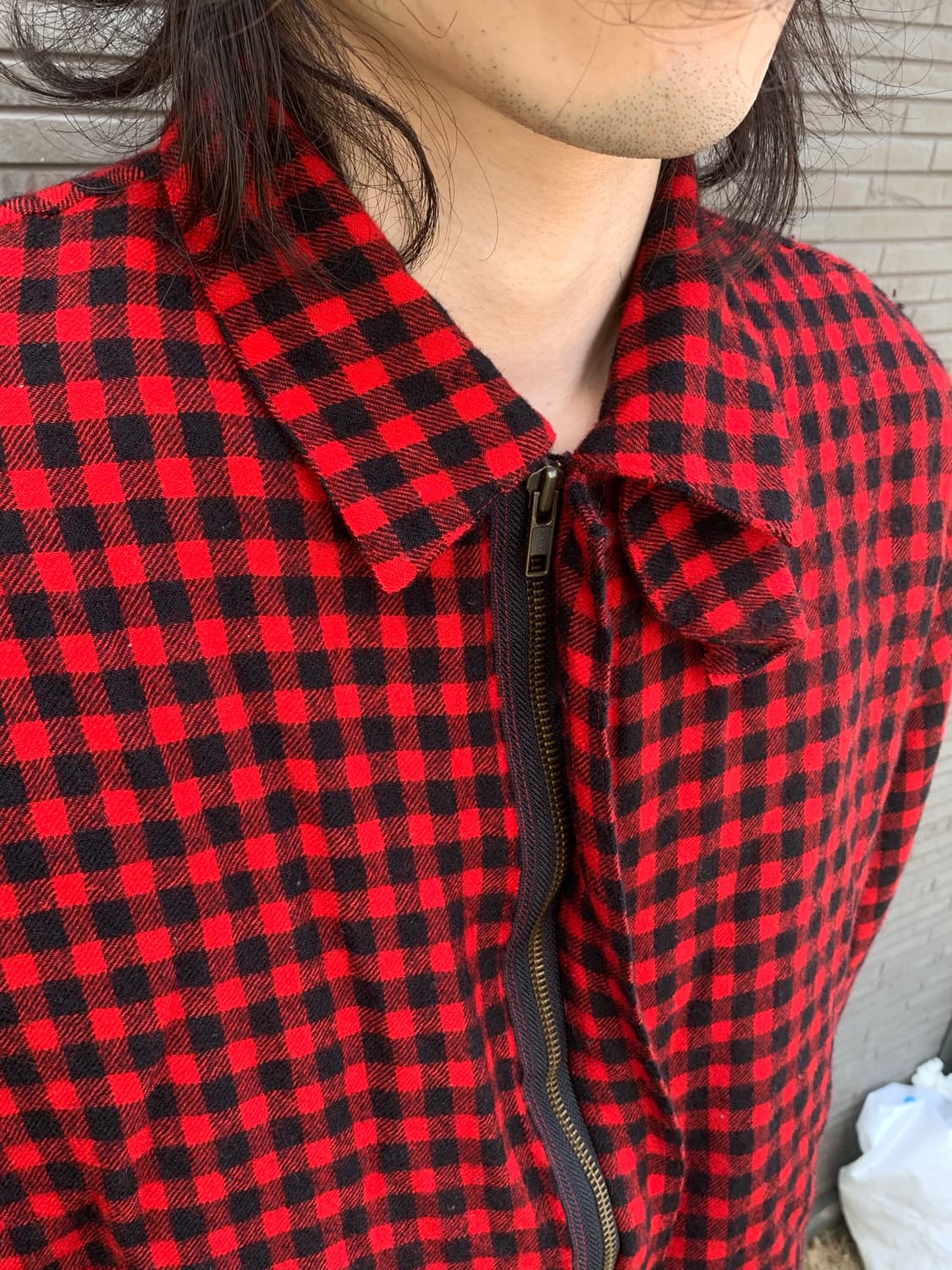 이세이미야케 hai 타탄체크 셔츠자켓 상품이미지5