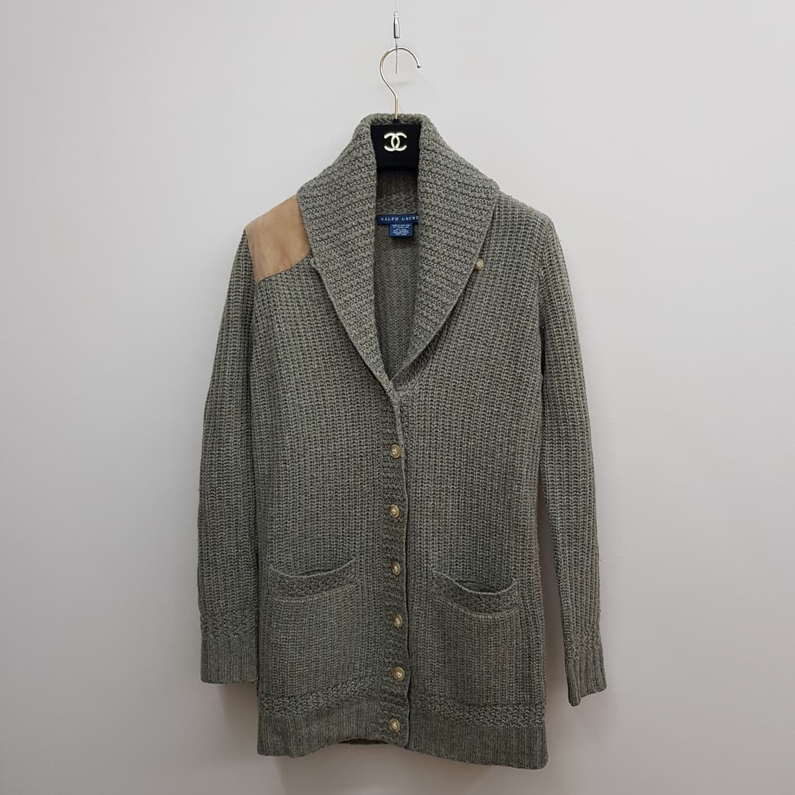랄프로렌 숄카라 울 캐시미어 니트 가디건 XS사이즈 상품이미지1