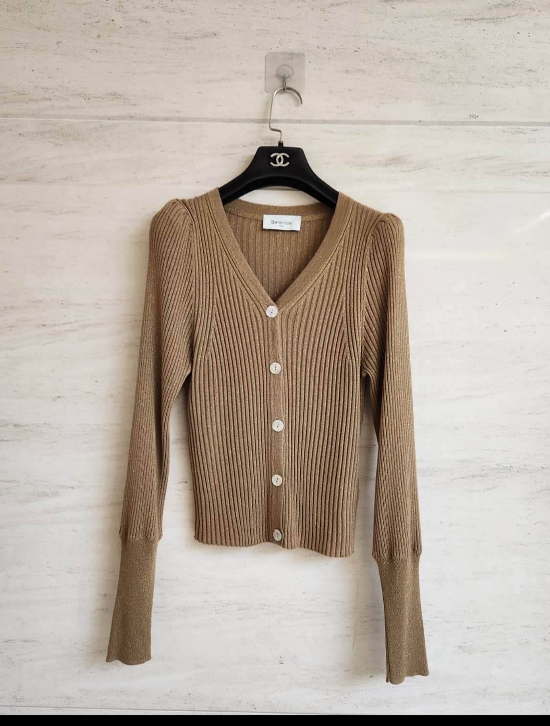 베르니스 글리터 골지니트 가디건 85사이즈 상품이미지2