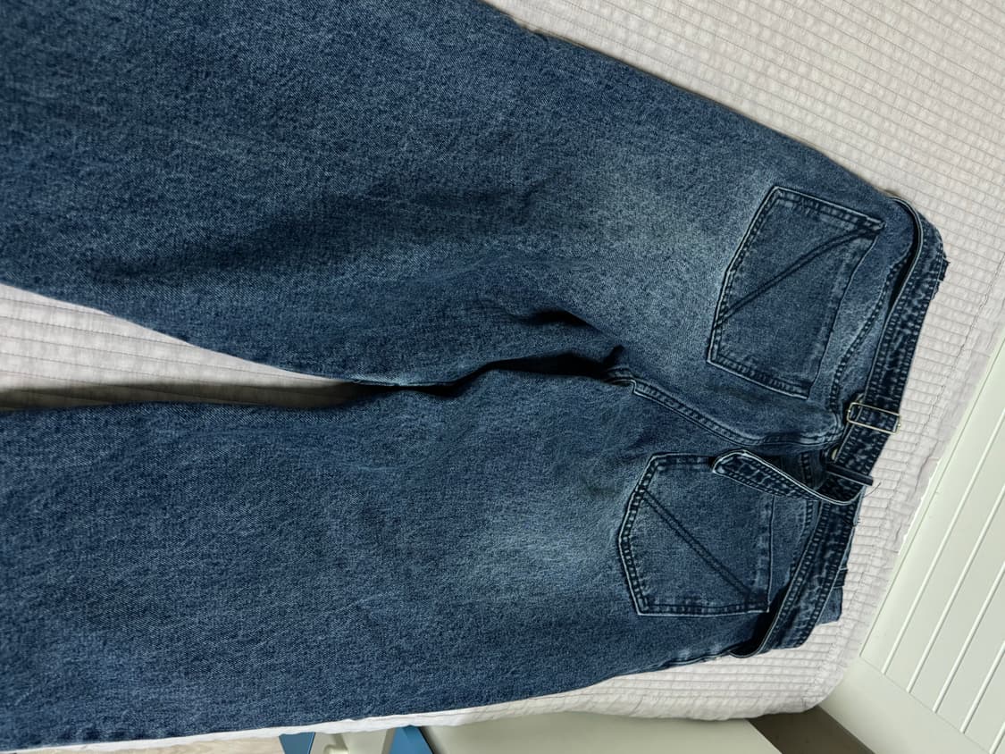 더 바이닐 하우스 CURVED DENIM PANTS BLUE 상품이미지4