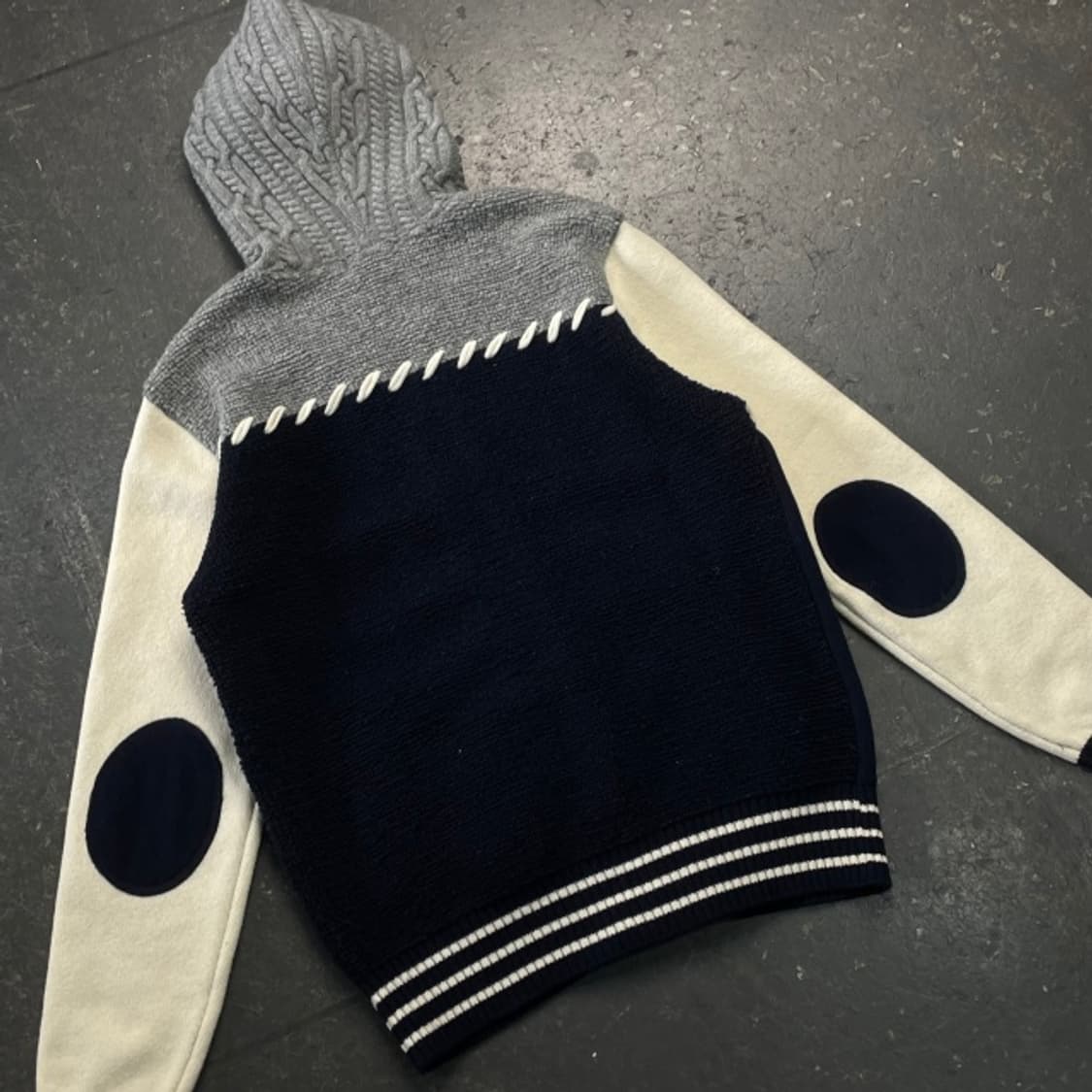 100 파리게이츠 니트 후드집업 상품이미지5