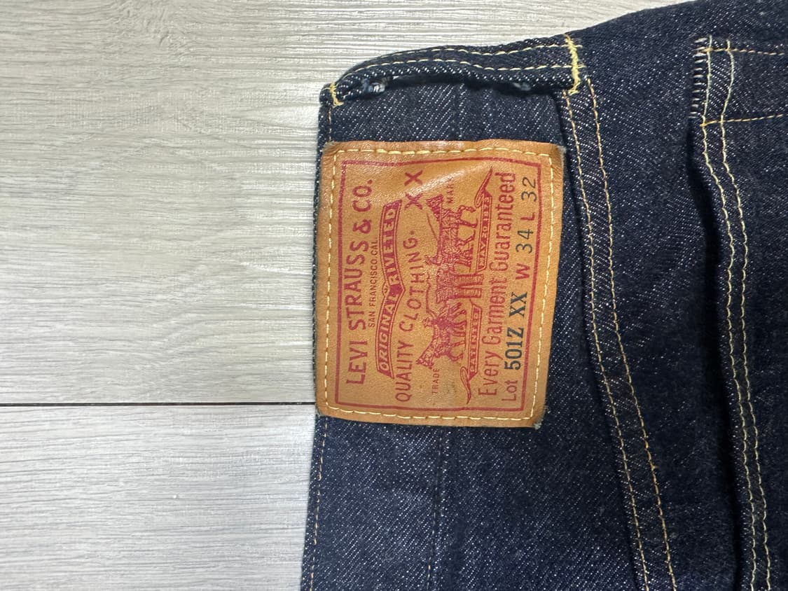 리바이스 LVC 54501 34인치 셀비지 데님팬츠 판매합니다. 상품이미지3