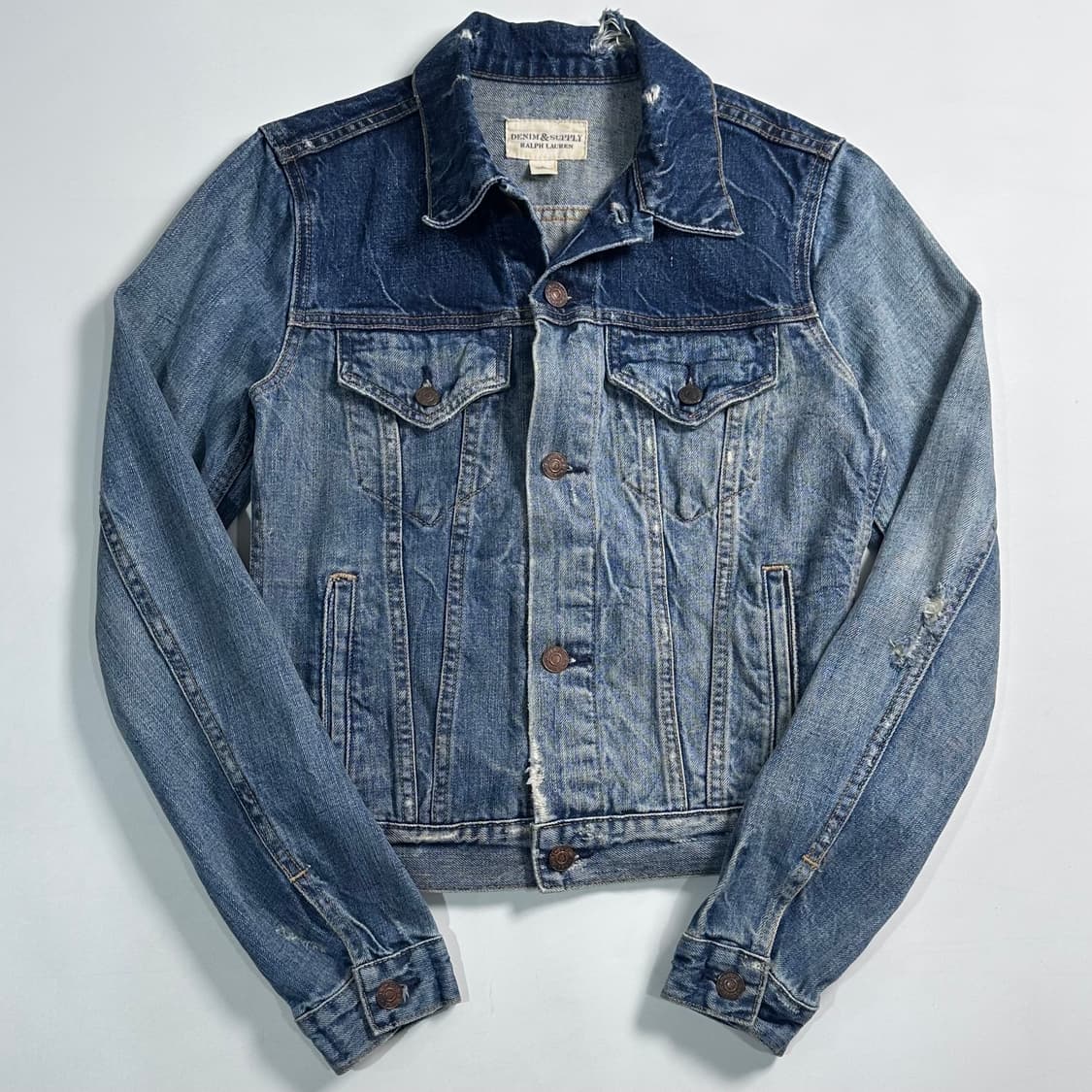 폴로 D&S 우먼스 디스트레스드 데님 자켓  상품이미지1