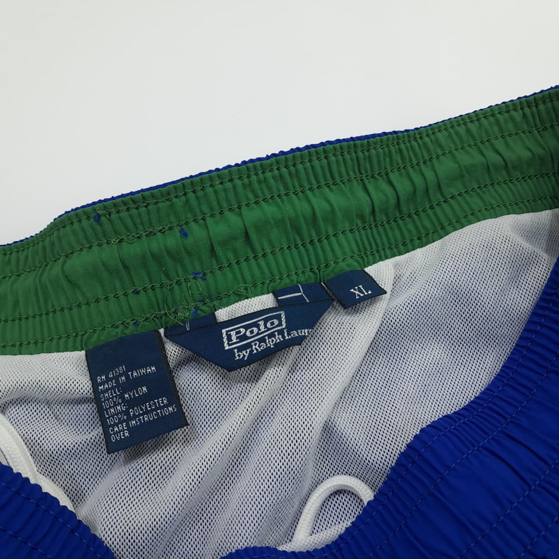 Co629 XL 폴로 랄프로렌 90S 로얄블루 스윔 팬츠 반바지 상품이미지4