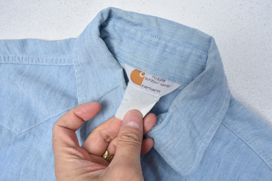 90S 칼하트 샴브레이 웨스턴  워크셔츠 남방 N0839 상품이미지4