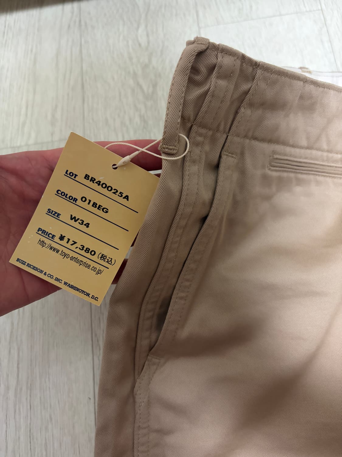 버즈릭슨 치노 34사이즈 (새상품)  상품이미지2