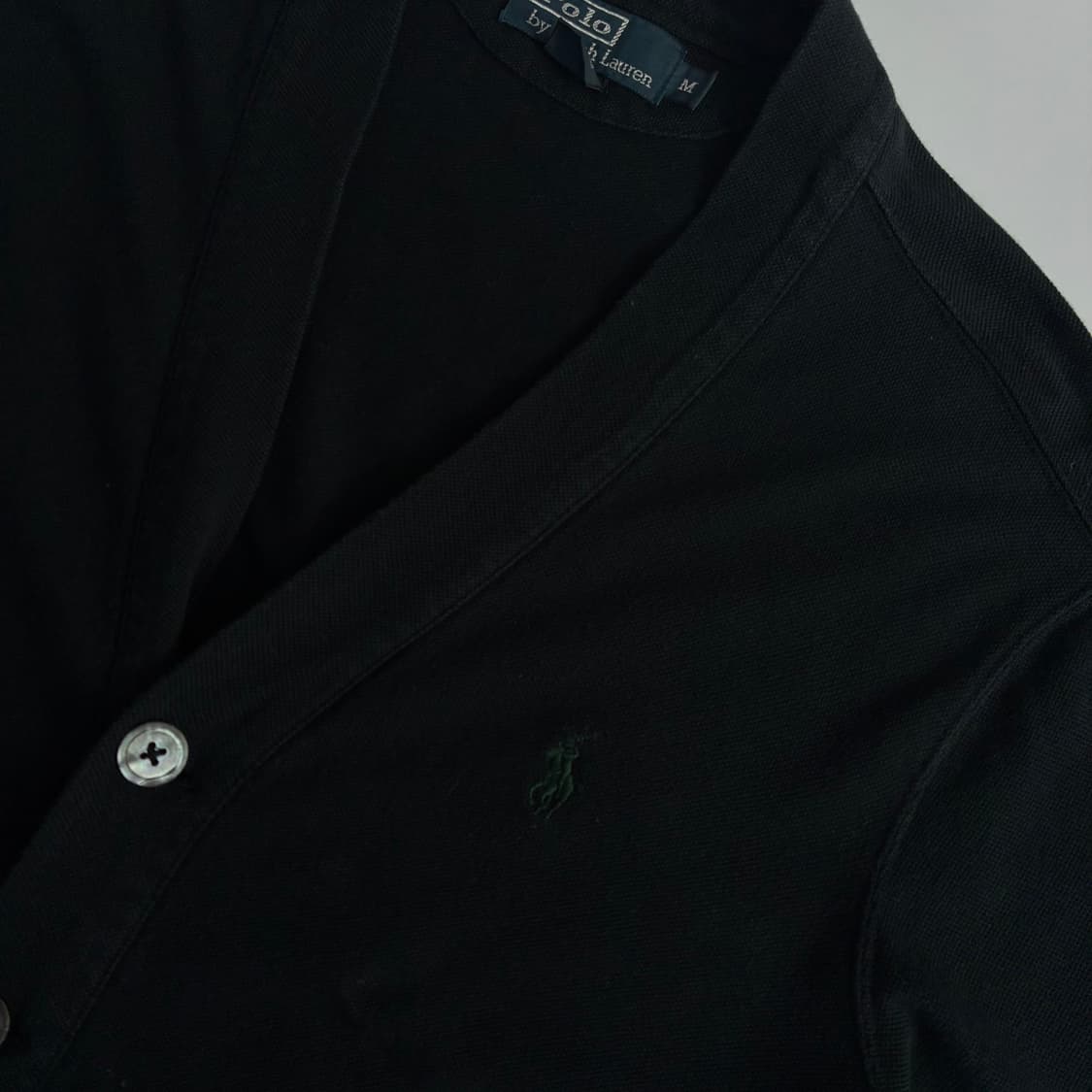 Polo 폴로 랄프로렌 블랙 그린포니 코튼 업버튼 가디건 상품이미지3