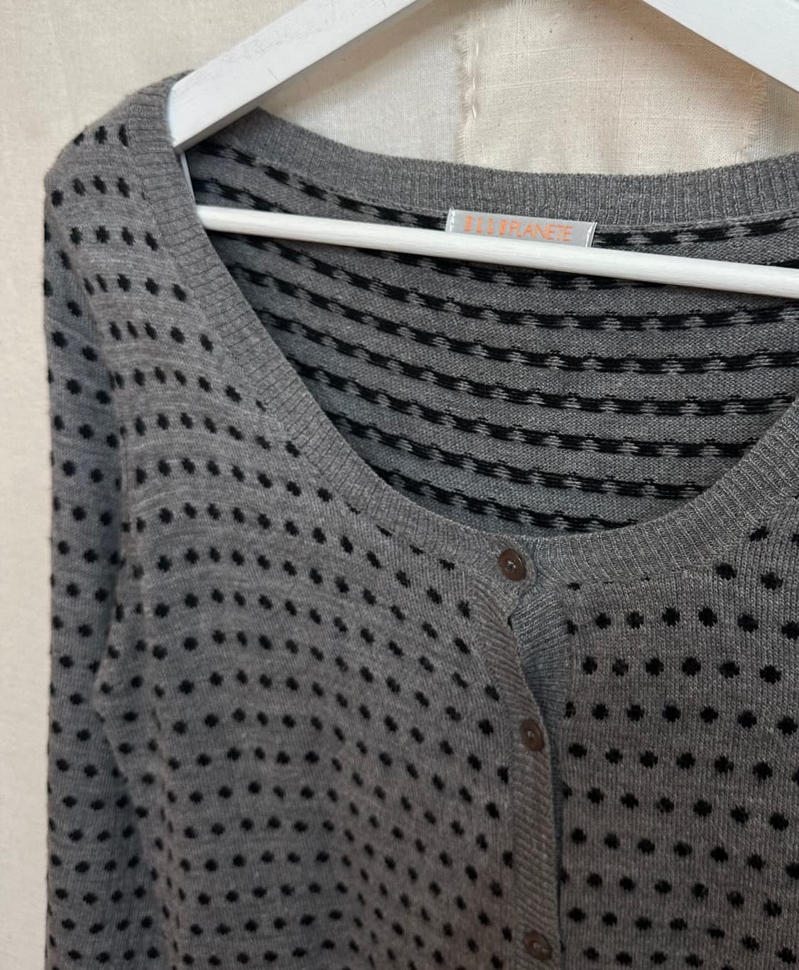 elle planete dot cardigan 상품이미지5