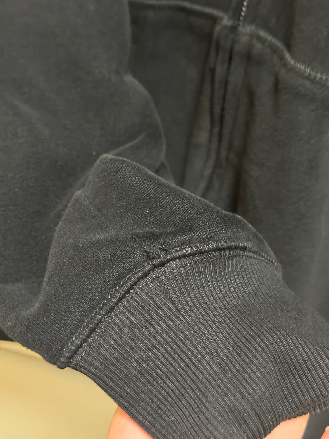 (M) 테켓 후드집업 Plan Zip-Up Hoodie Black 상품이미지5