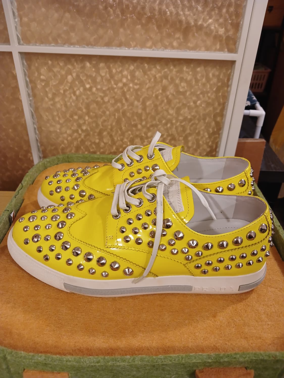 프라다 정품 여성 스니커즈 38 사이즈 상품이미지3