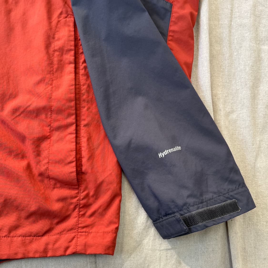 노스페이스 해외판 오렌지브라운 배색 바람막이 XL 상품이미지3