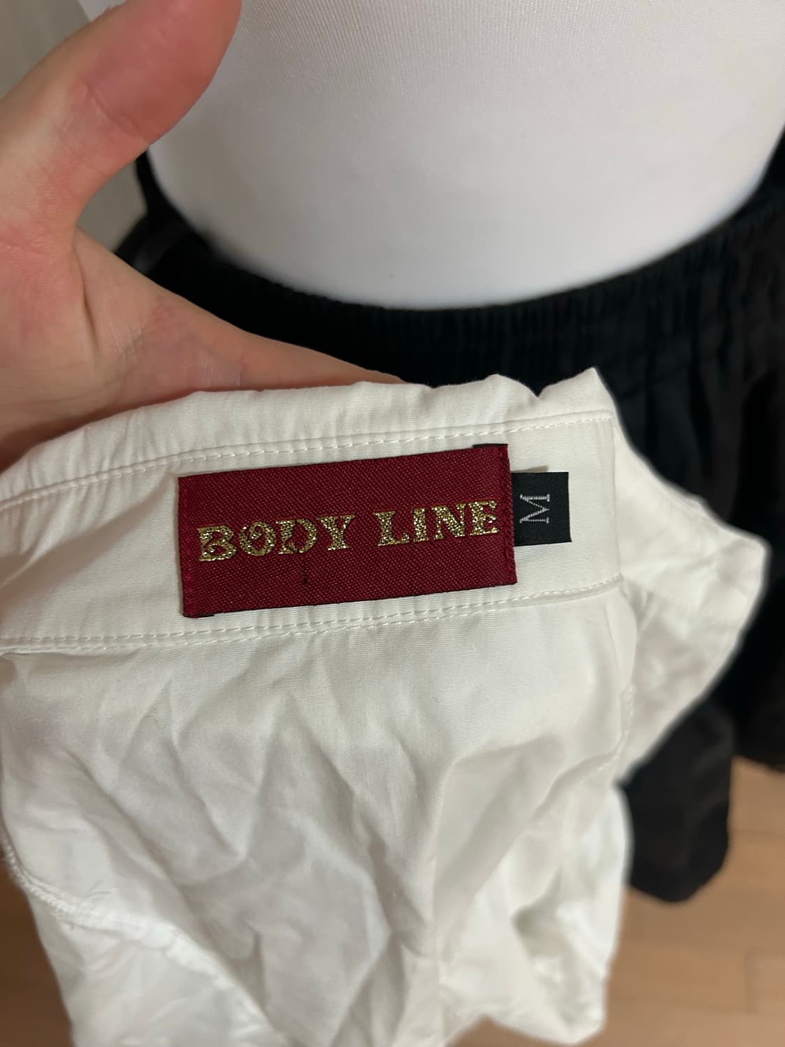 Bodyline 바디라인 화이트 고스 고딕 공겜 고스로리 블라우스 상품이미지4